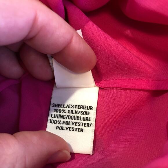 Diane von Furstenberg Emelia orange pink floral batwing silk top Medium NWOT - Picture 9 of 16